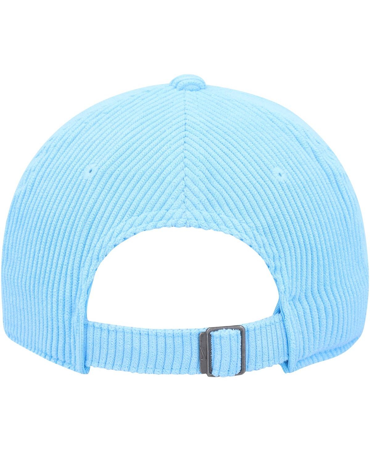 Shop Nike Men's And Women's  Light Blue Corduroy Lifestyle Club Adjustable Hat
