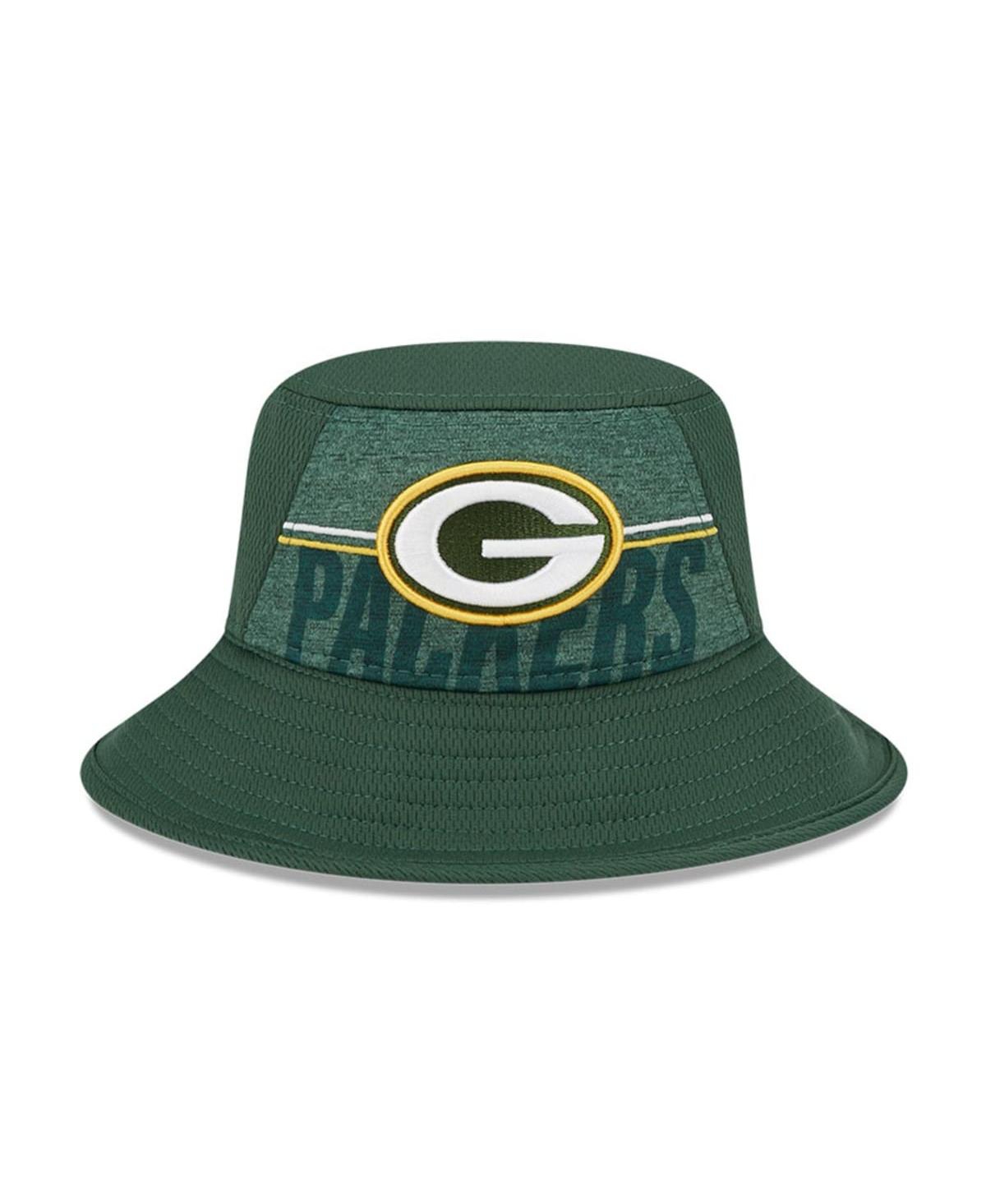 Shop New Era Men's  Green Green Bay Packers 2023 Nfl Training Camp Stretch Bucket Hat