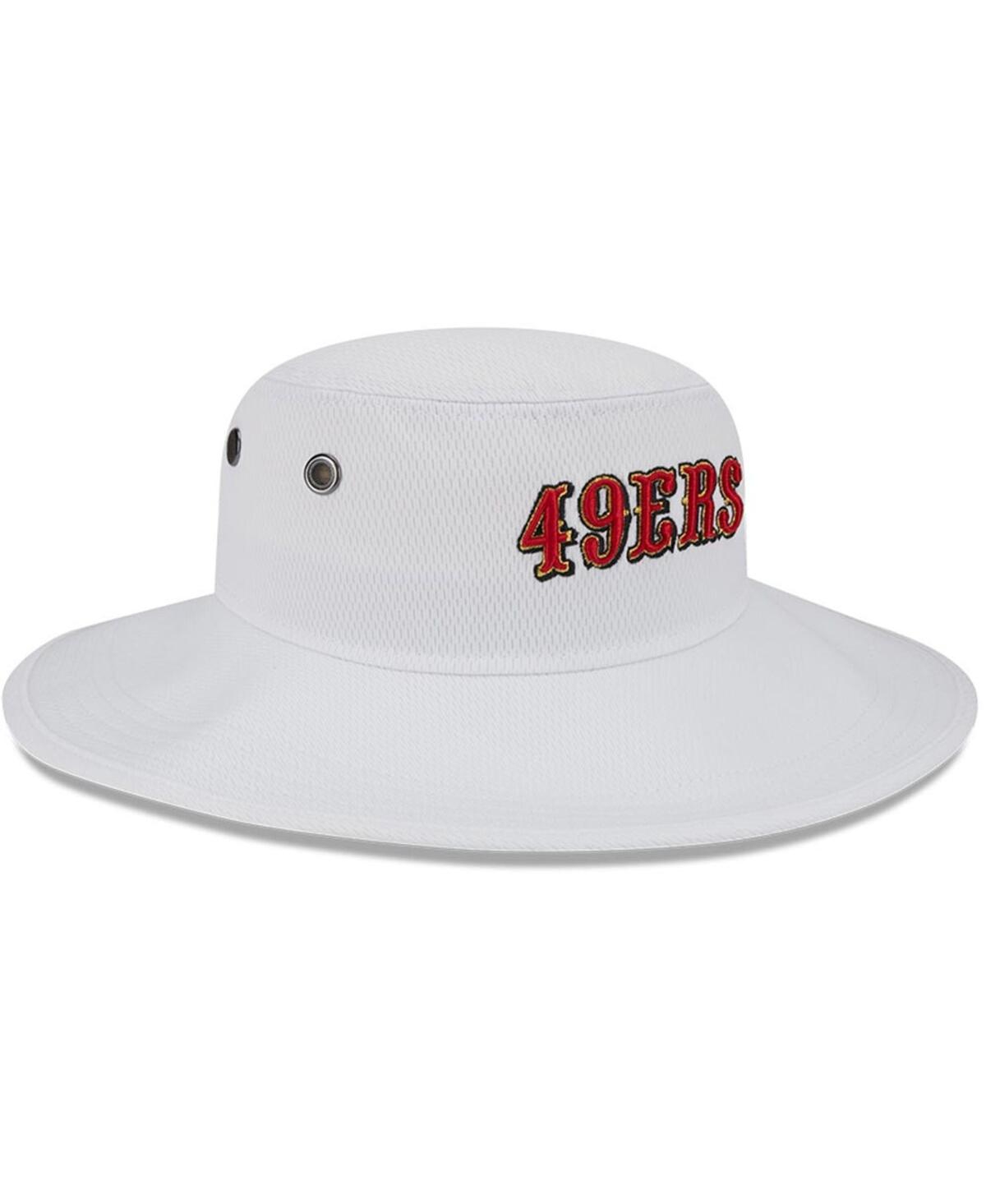 NEW ERA MEN'S NEW ERA WHITE SAN FRANCISCO 49ERS 2023 NFL TRAINING CAMP PANAMA BUCKET HAT 