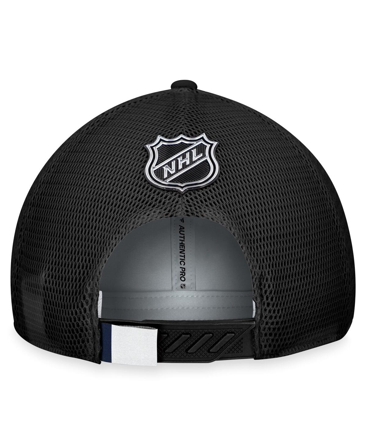 Fanatics Branded  Gray/black Washington Capitals Authentic Pro Home Ice Trucker Adjustable Hat In Gray,black