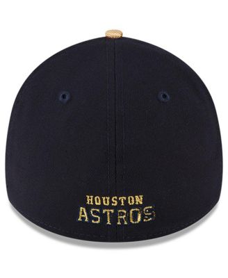 Men's Navy Houston Astros 2023 Gold Collection 39THIRTY Flex Hat