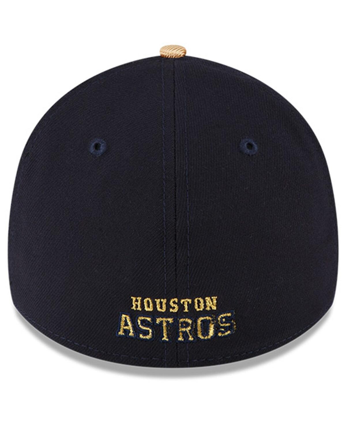 Men's New EraHouston Astros 2023 Gold Collection 39THIRTY Flex Hat - Navy
