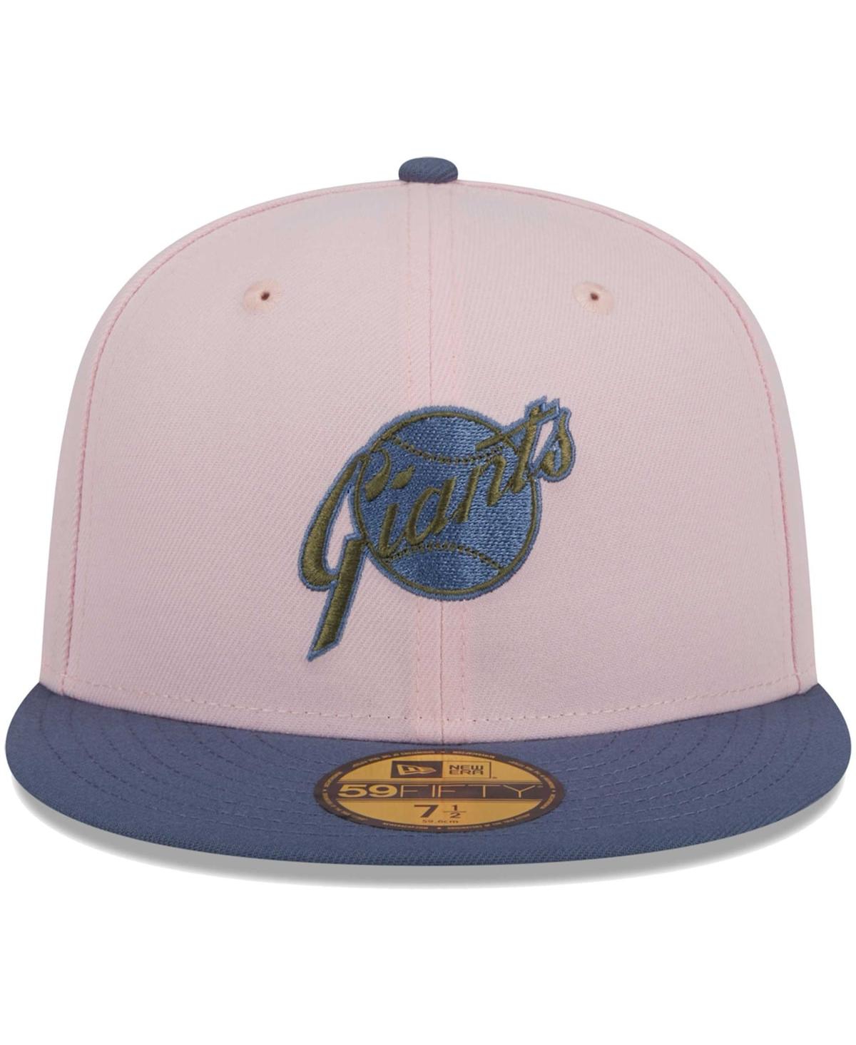 Men's New Era Blue San Francisco Giants Olive Undervisor 59FIFTY Fitted Hat - Blue