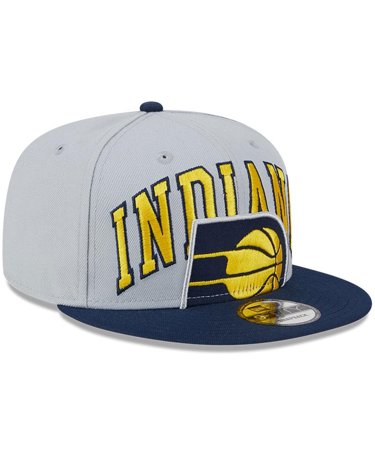 Men's New Era Navy Indiana Pacers Tip-Off Two-Tone 9FIFTY Snapback Hat - Navy