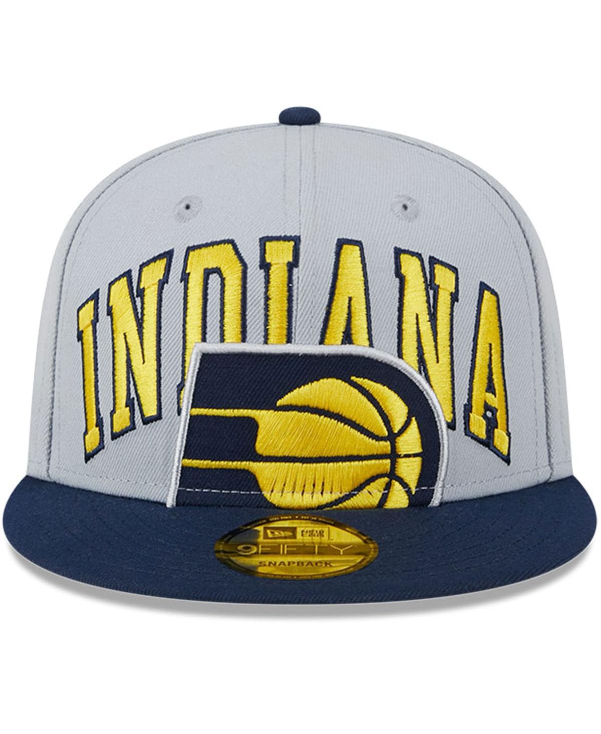 Men's New Era Navy Indiana Pacers Tip-Off Two-Tone 9FIFTY Snapback Hat - Navy