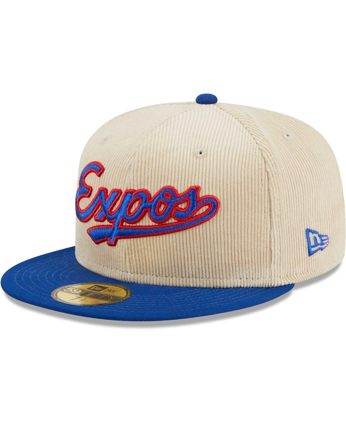 Men's New EraMontreal Expos Cooperstown Collection Corduroy Classic 59FIFTY Fitted Hat - White