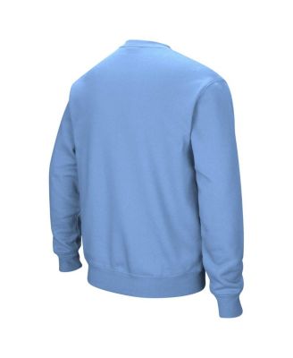 Men's Light Blue Citadel Bulldogs Arch & Logo Pullover Sweatshirt