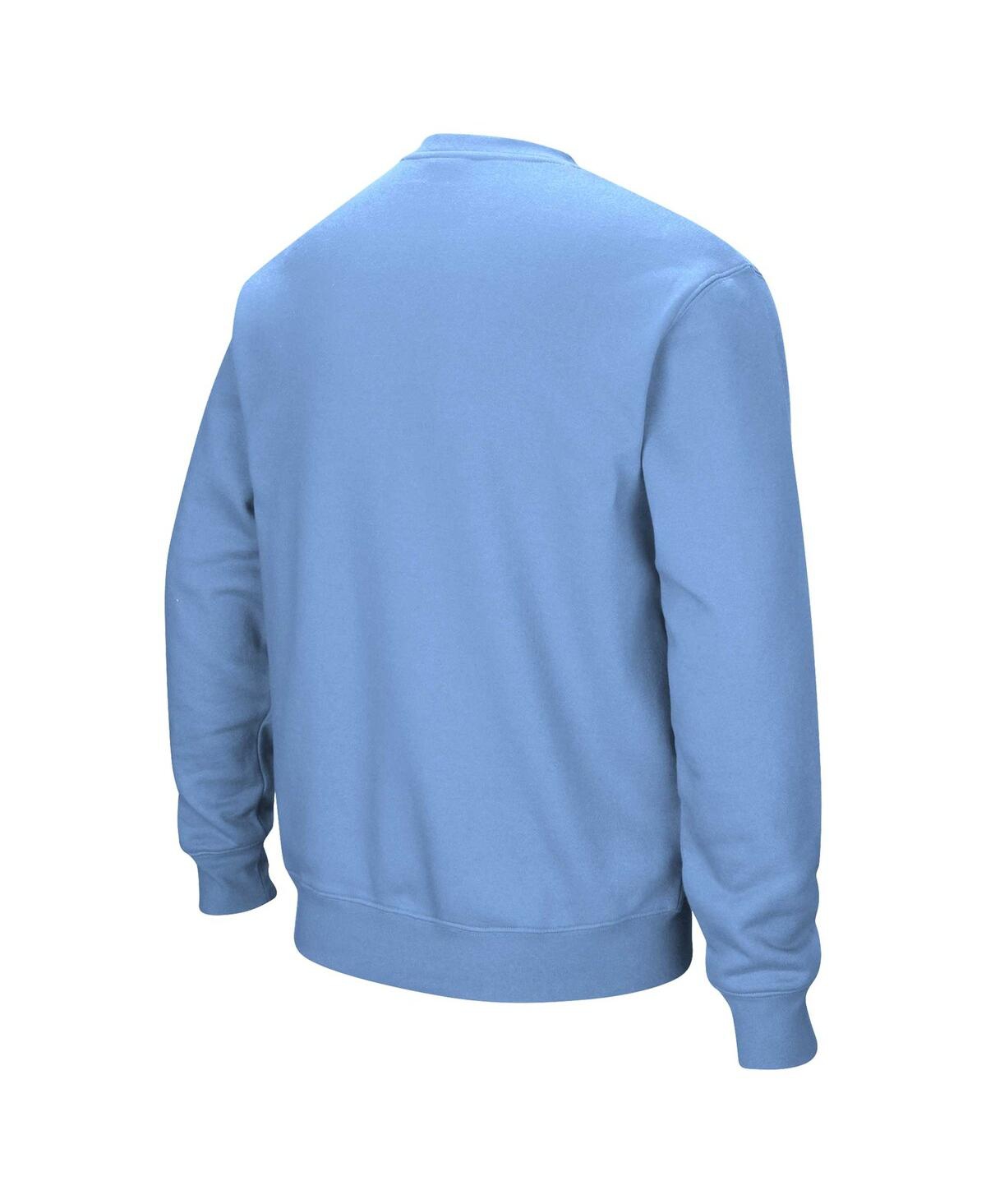 Colosseum Men's  Light Blue Citadel Bulldogs Arch & Logo Pullover Sweatshirt In Light Blue