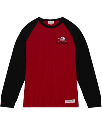 Men's Scarlet Nebraska Huskers Legendary Slub Raglan Long Sleeve T-shirt