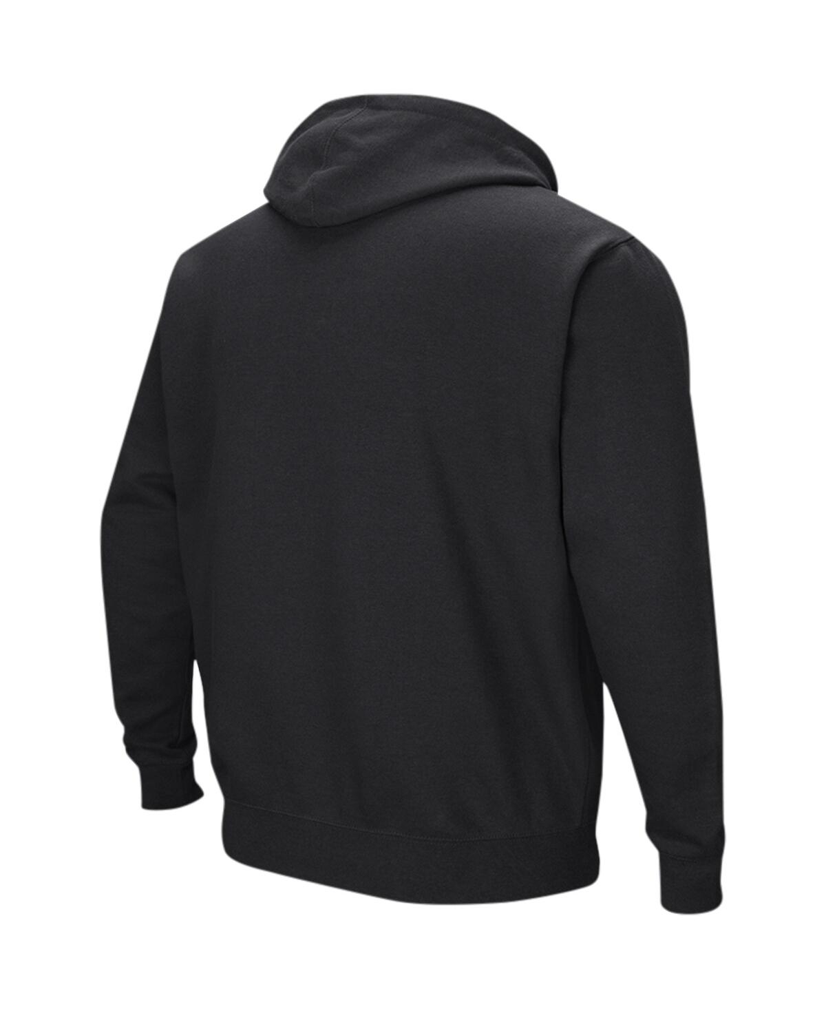 Colosseum Men's  Black Appalachian State Mountaineers Sunrise Pullover Hoodie In Black
