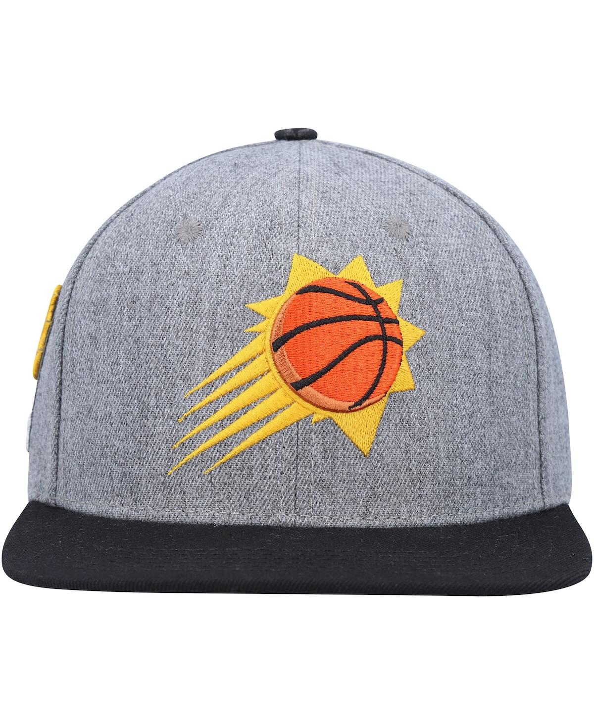 Shop Pro Standard Men's  Gray, Black Phoenix Suns Classic Logo Two-tone Snapback Hat In Gray,black