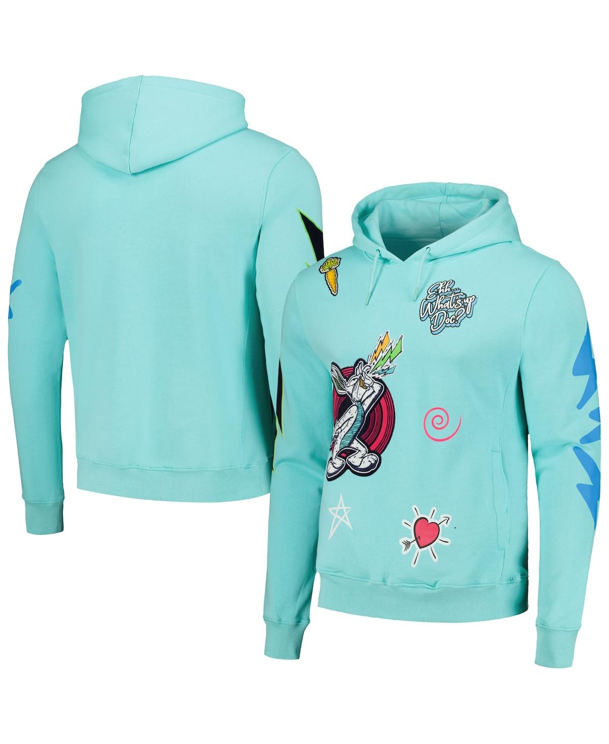 Shop Freeze Max Men's And Women's  Bugs Bunny Mint Looney Tunes Neon Scream Pullover Hoodie