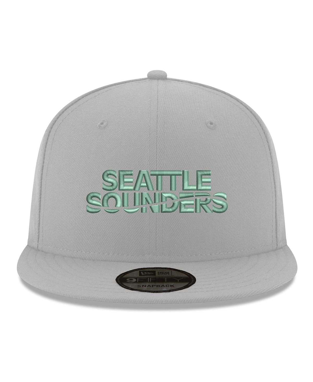 Men's New EraSeattle Sounders Fc Wordmark 9FIFTY Snapback Hat - Gray