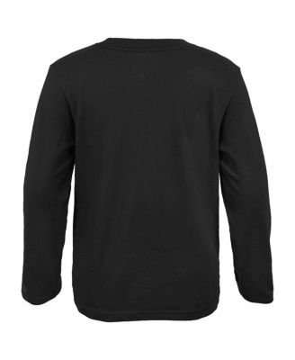 Youth Black Vegas Golden Knights 2024 NHL Winter Classic Secondary Logo Long Sleeve T-shirt