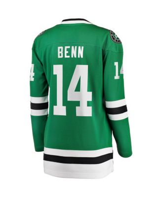 Women's Jamie Benn Kelly Green Dallas Stars Captain Patch Home Breakaway Player Jersey