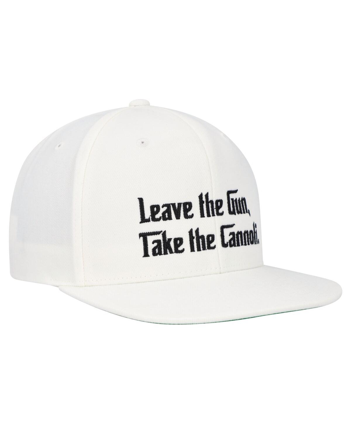 Shop Contenders Clothing Men's And Women's  White The Godfather Leave The Gun, Take The Cannoli Snapback H