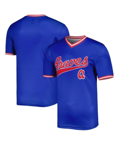 Мужской топ Stitches Royal Atlanta Braves Cooperstown Collection Team Jersey
