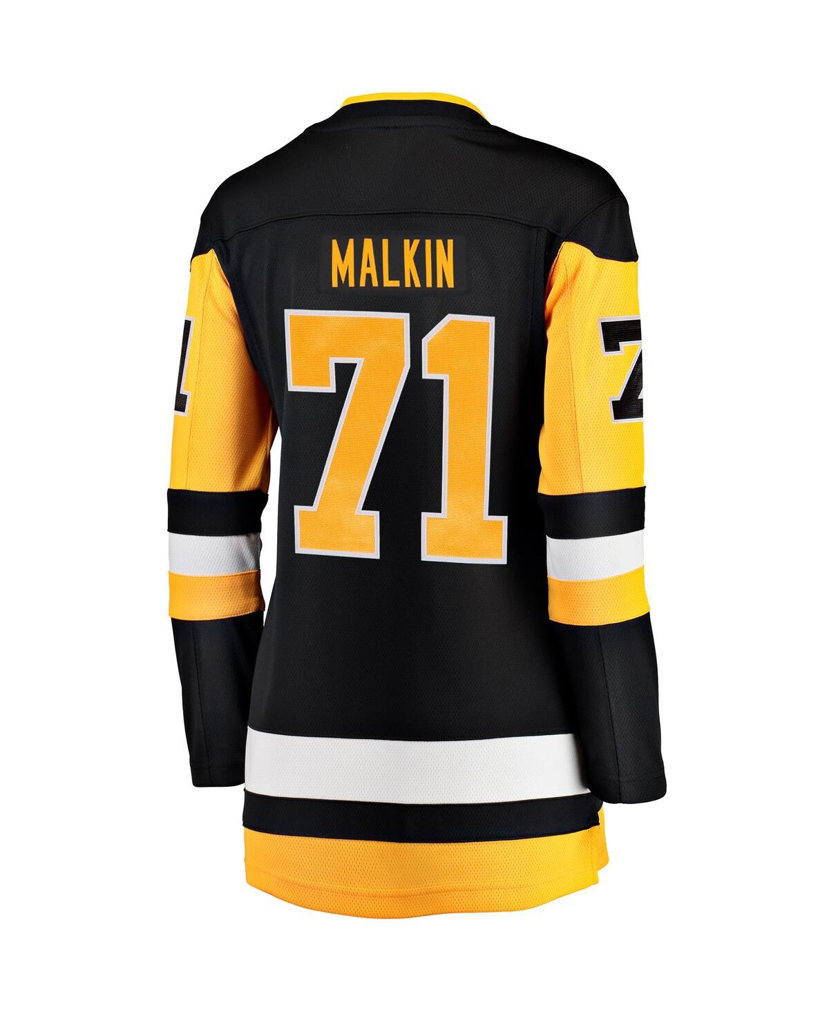 Women's Fanatics Evgeni MalkPittsburgh Penguins Home Breakaway Player Jersey - Black