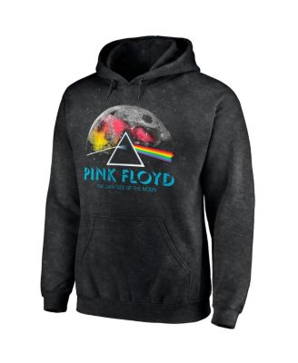Men's Black Pink Floyd Dark Side Of The Moon Washed Pullover Hoodie