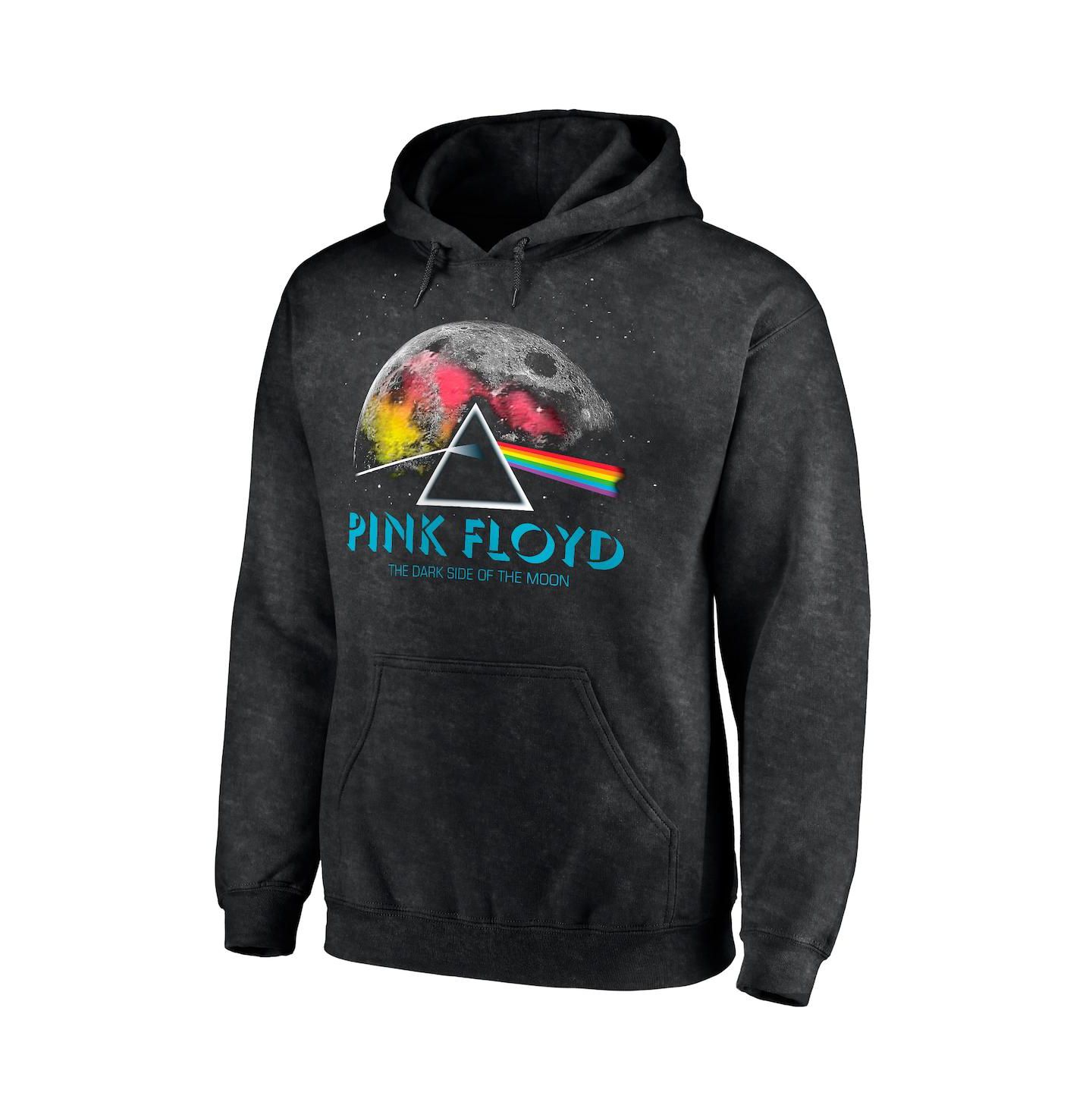Мужское худи Philcos Black Pink Floyd Dark Side Of The Moon Washed Pullover — фото 2