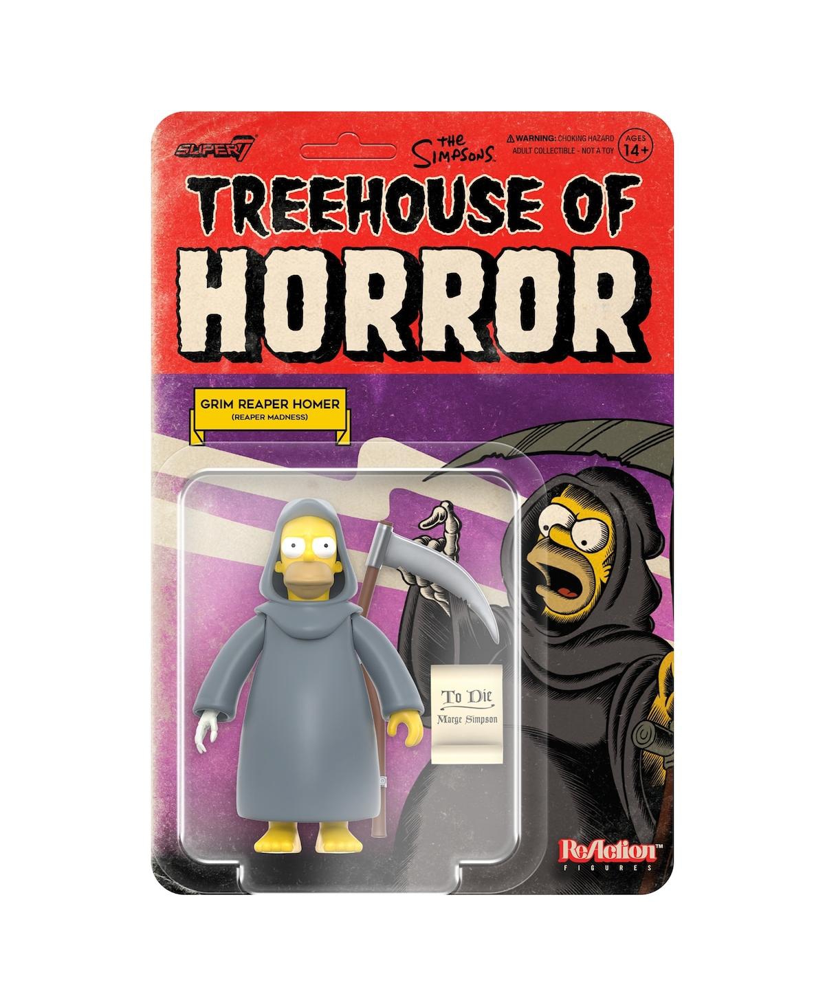 Shop Super 7 Grim Reaper Homer The Simpsons Treehouse Of Horror Reaction Figure In Multi