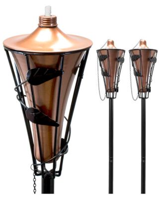 2 Metal Torches 5 Feet Long