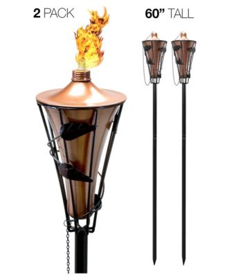 2 Metal Torches 5 Feet Long