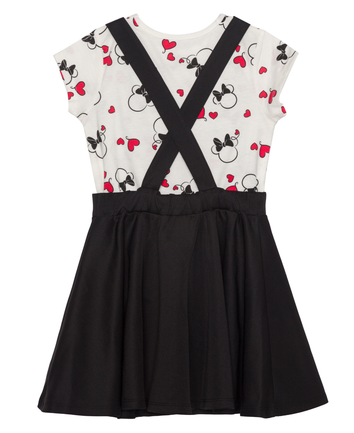 Disney Toddler Girls Minnie Hearts Short Sleeve T-shirt and Dress, 2 Pc. Set