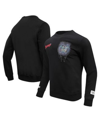 Men's and Women's Black Looney Tunes Taz Savage Horror Pullover Sweatshirt