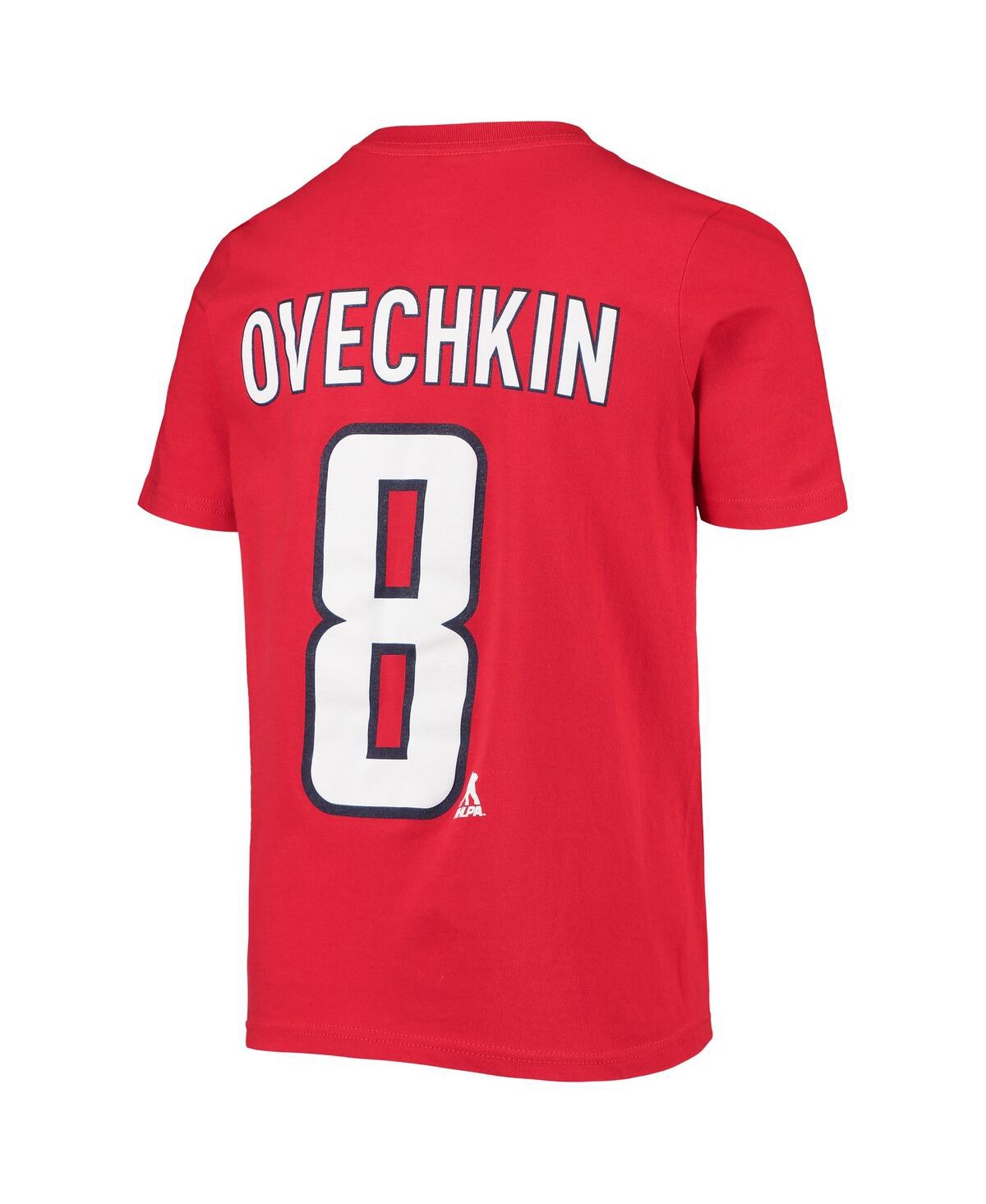 Youth Alexander OvechkWashington Capitals Player Name and Number T-shirt - Red