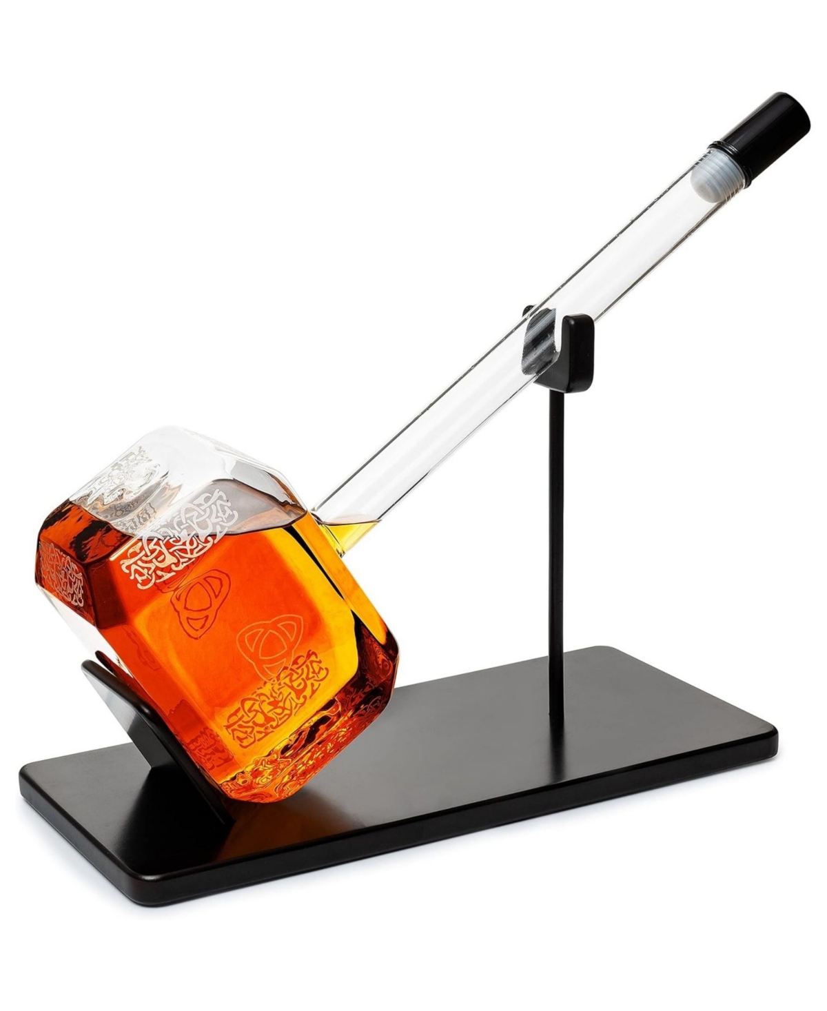 Shop The Wine Savant Thor Hammer Whiskey And Wine Decanter, 3500 ml In Clear