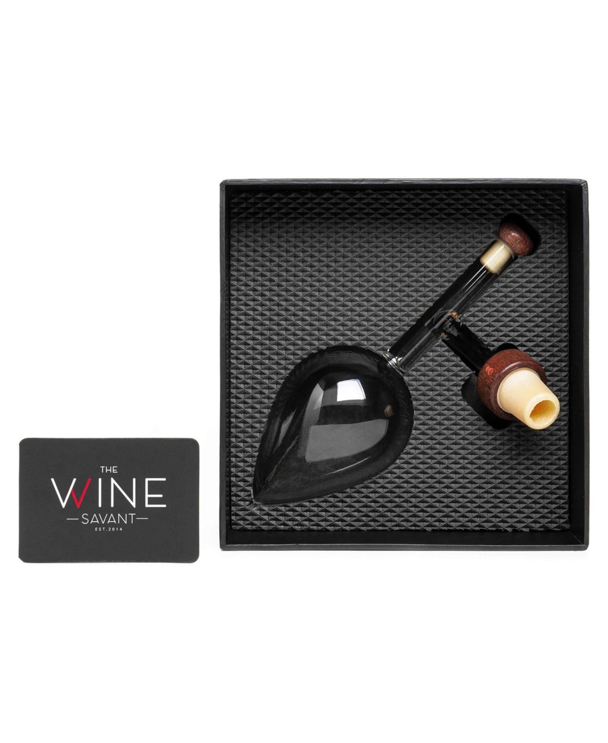 The Wine Savant Italian Wine Aerator And Decanter, Oenophile Gift, With Gift Box In Clear