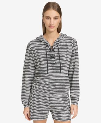 Women's Heritage Striped Lace-Up Hoodie