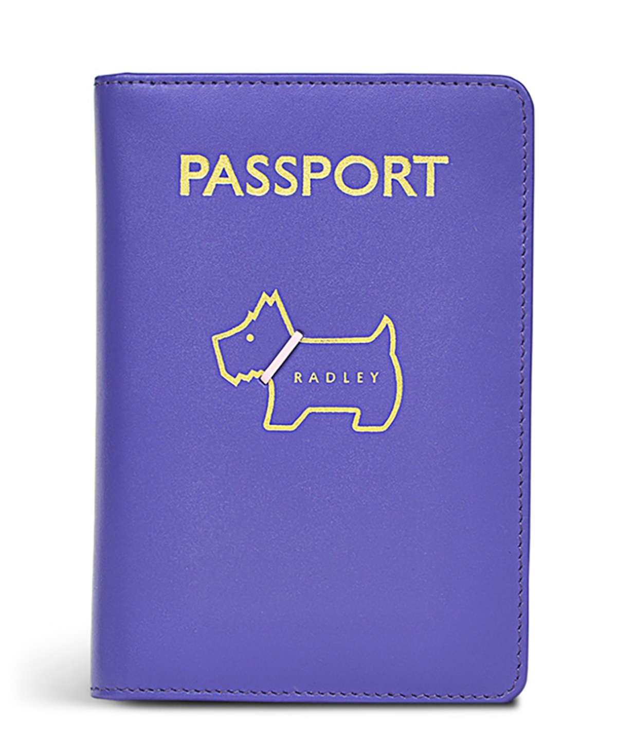 Heritage Dog Outline Leather Passport Cover - Aurora