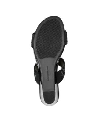 Women's Iluvit Embellished T-Strap Wedge Sandals