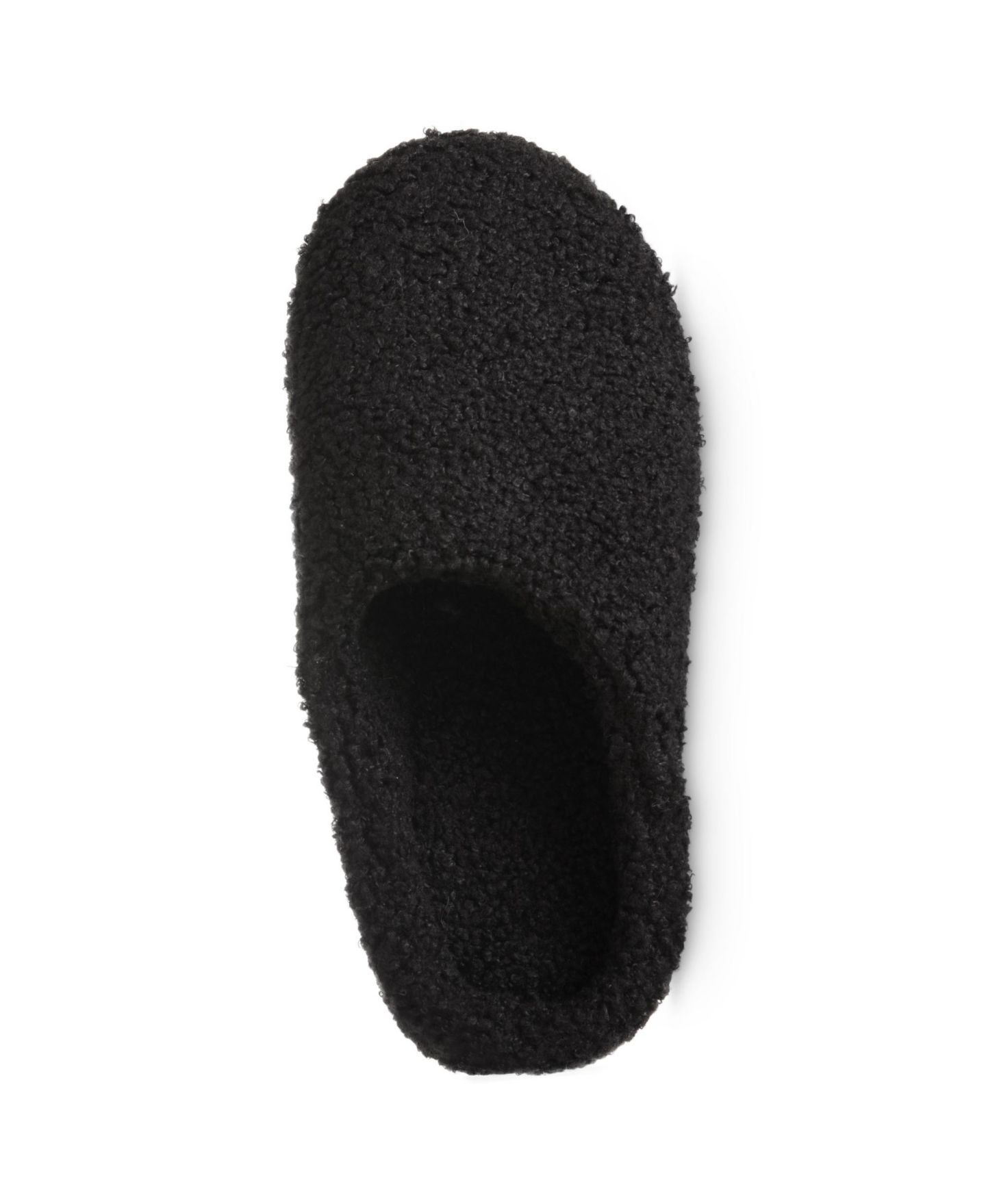 Женские тапочки Isotoner Signature Memory Foam Berber Fiona Comfort Hoodback Slippers, цвет: Чёрный — фото 4