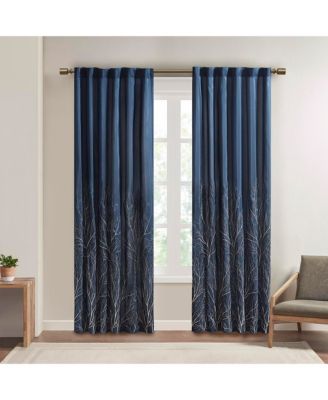 Madison Park - Andora 50" x 95" Embroidered Curtain Panel