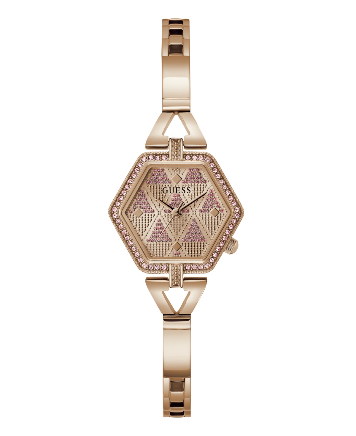 Guess Women's Analog Rose Gold-tone Steel Watch 28mm In Rose Gold Tone