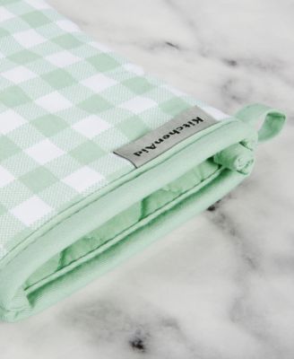 Gingham Oven Mitt 2-Pack Set, 7" x 13"