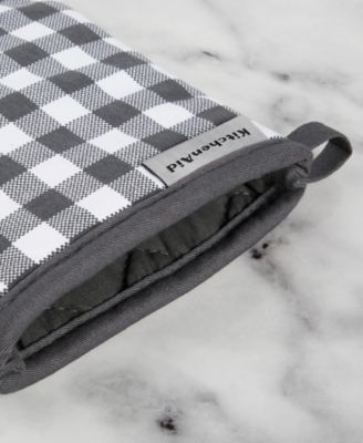 Gingham Oven Mitt 2-Pack Set, 7" x 13"