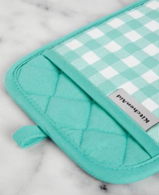 Gingham Pot Holder 2-Pack Set, 7" x 10"