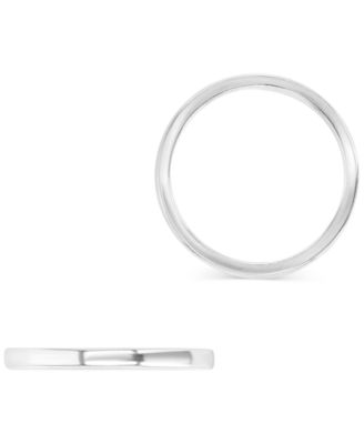 Polished Finish Dome Comfort Fit Narrow Stack Band