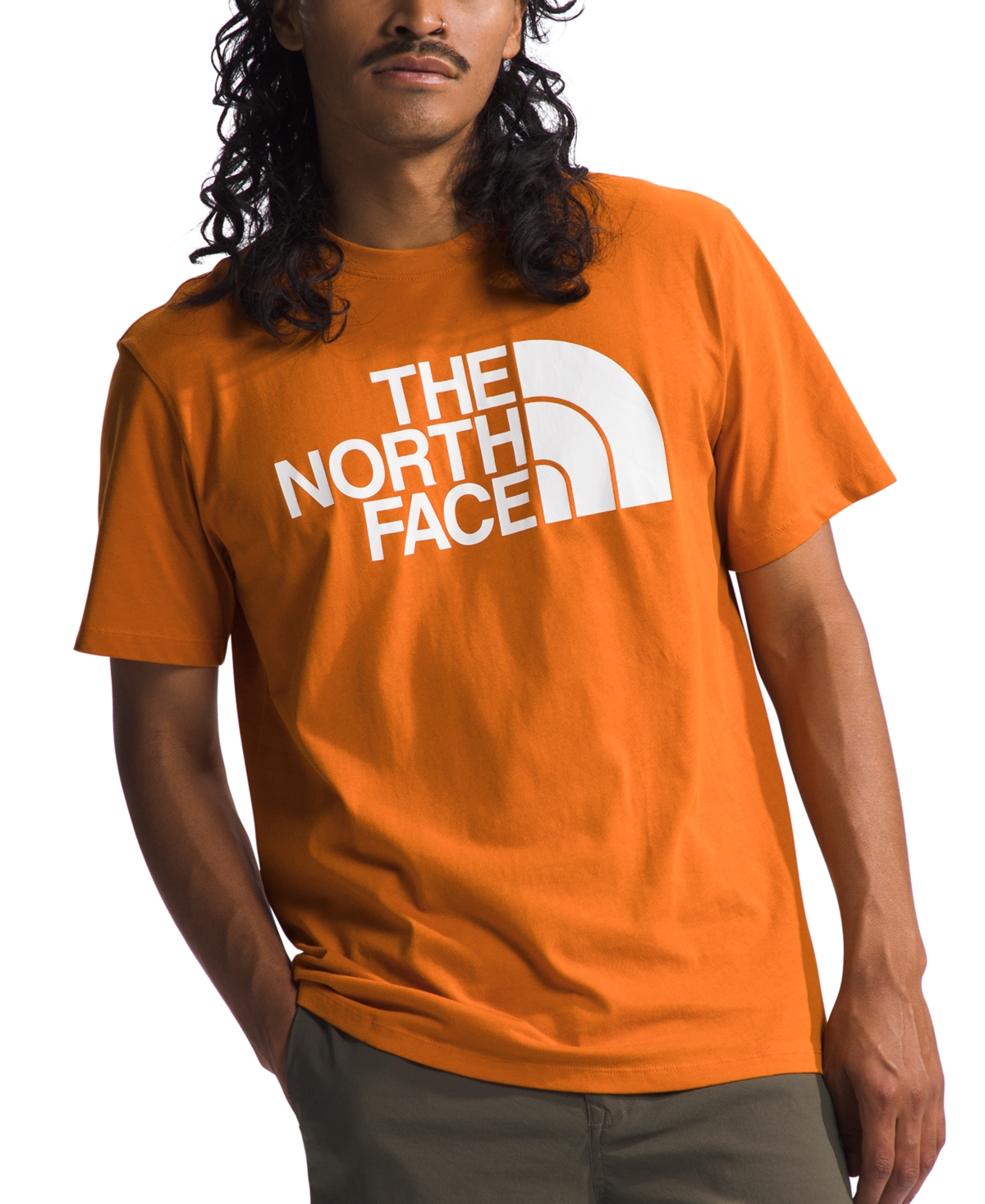 The North Face Men's Half-dome Logo T-shirt In Desert Rust