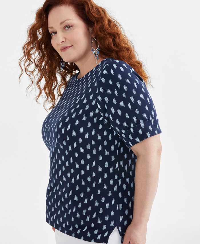macy's elbow sleeve top