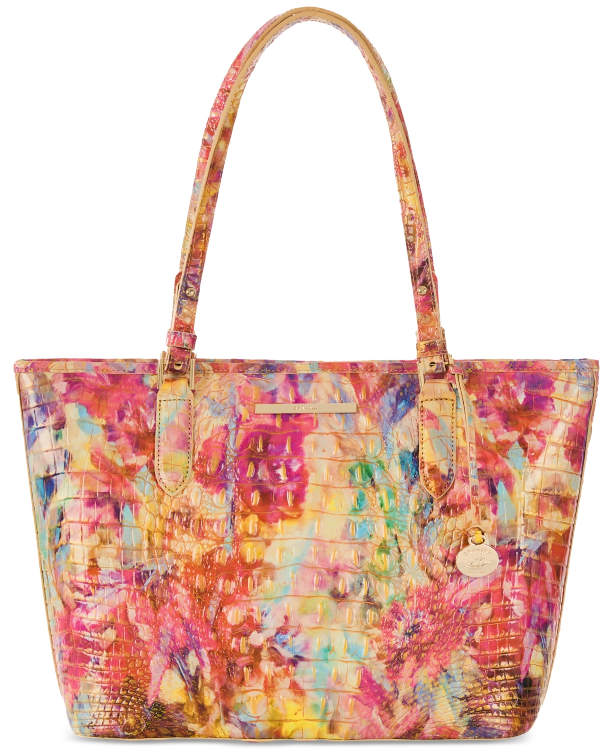 Shop Brahmin Asher Happyhour Melbourne Leather Tote In Happy Hour