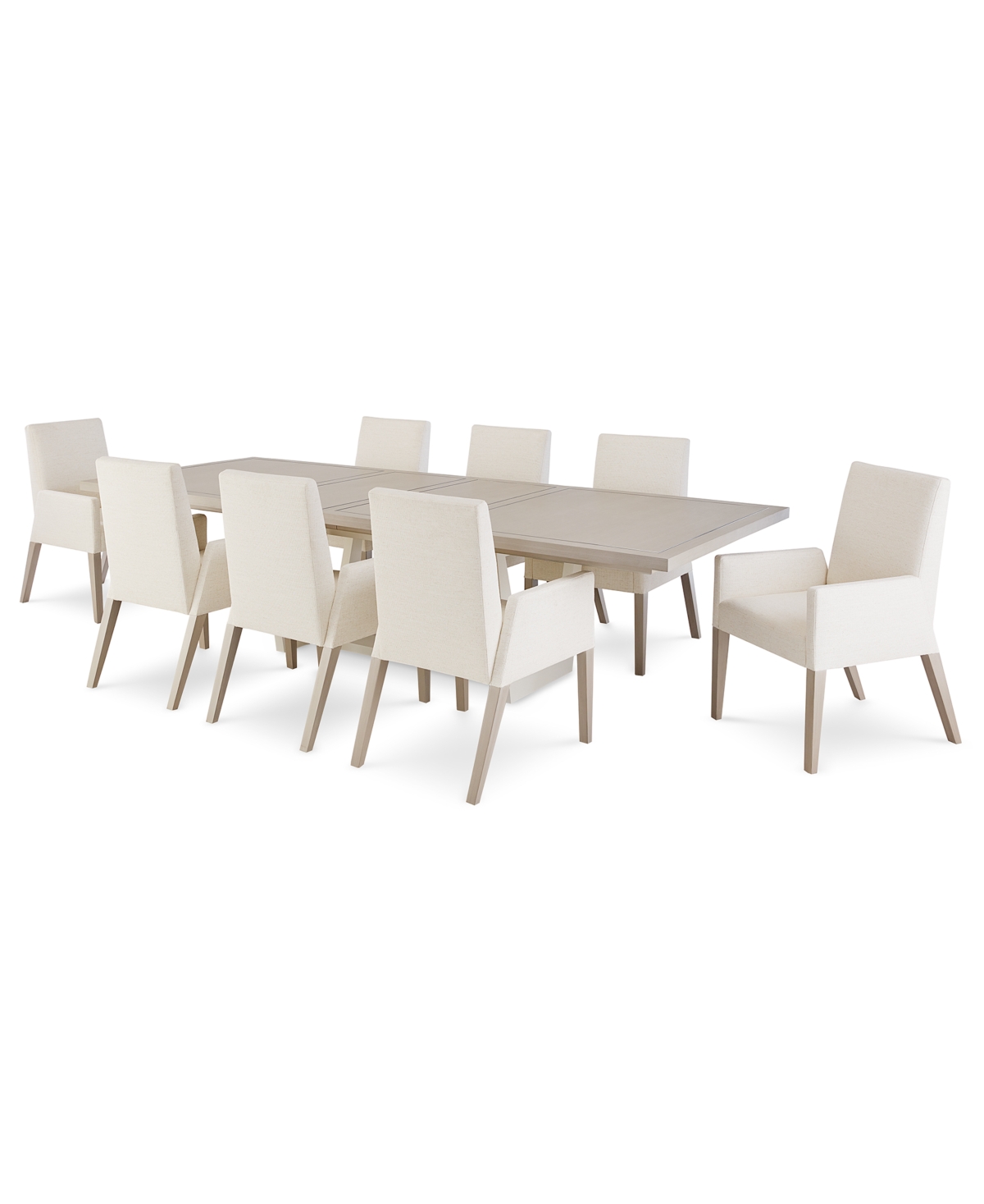 Bernhardt Stratum 9pc Dining Set (table + 8 Chairs) In No Color