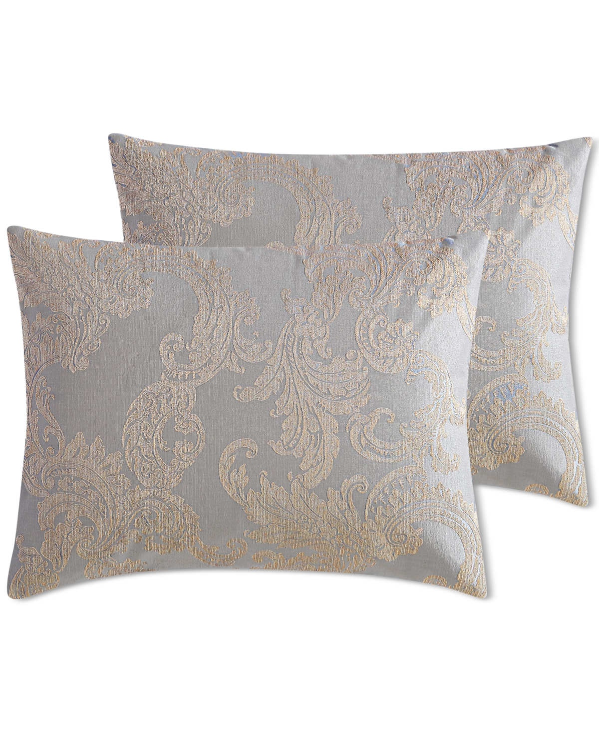 Hallmart Collectibles Olivia 14-pc. Comforter Set, California King, Exclusively At Macy's In Silver
