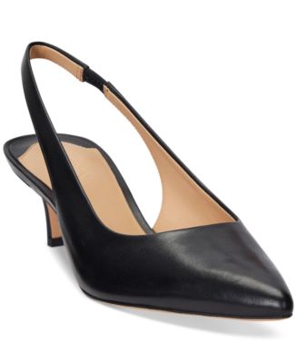 Lauren Ralph Lauren Women's Lolah Pointed-Toe Slingback Pumps - Macy's