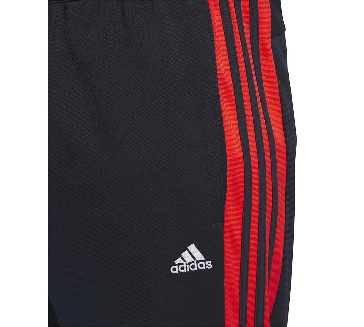 Shop Adidas Originals Men's Essentials Regular-fit Colorblocked Tricot Joggers In Black,wht