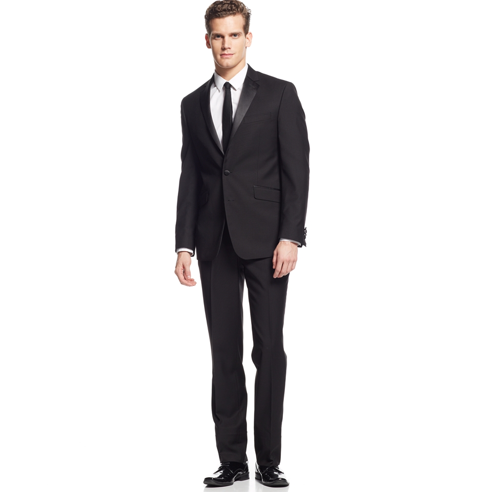 Kenneth Cole Reaction Slim Fit Black Tuxedo   Suits & Suit Separates